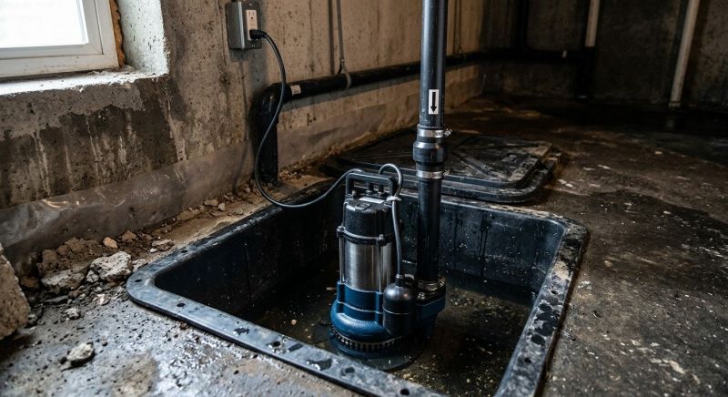 Basement Sump Pump Service in Manchester, NH