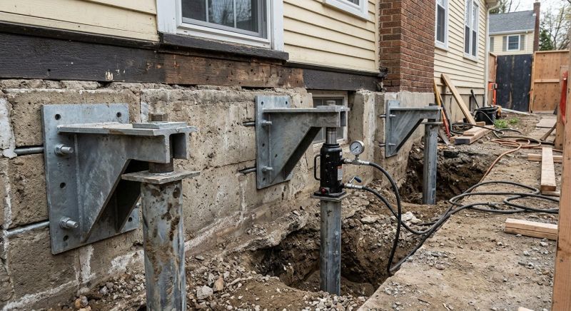 Foundation Pier Leveling in Tampa, FL