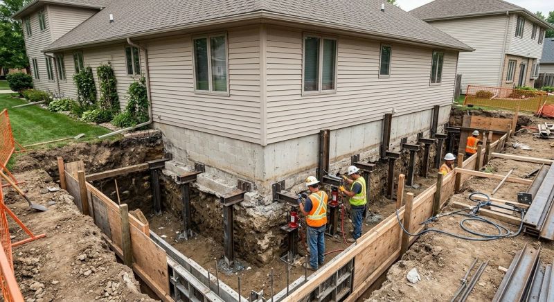 Foundation Underpinning in Columbus, OH