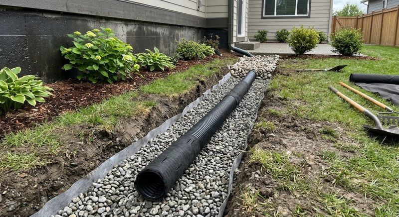 French Drain Installation in Birmingham, AL