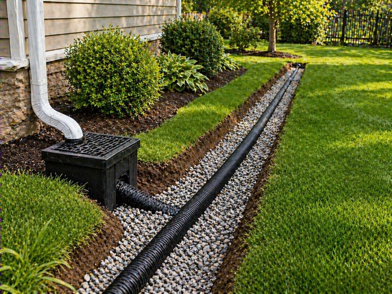 Landscaping Drainage Installation in Tuscaloosa, AL