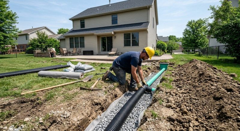 Landscaping Drainage Installation in Birmingham, AL