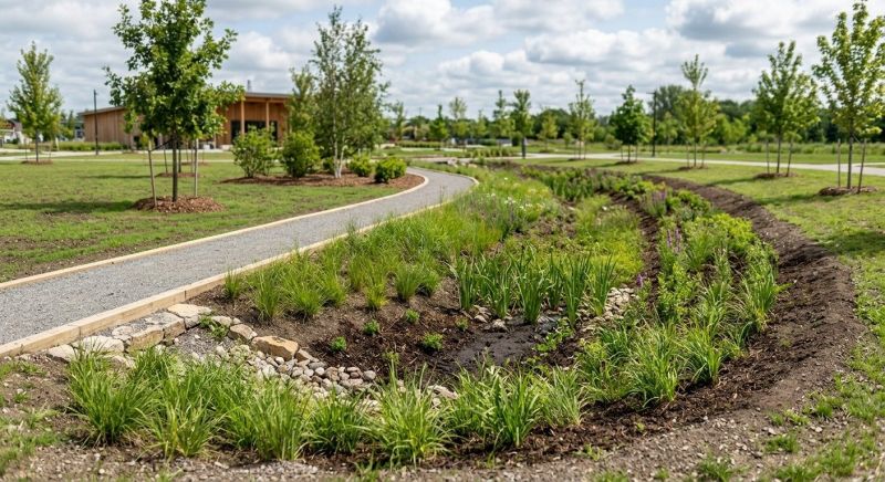 Swale Installation in Birmingham, AL