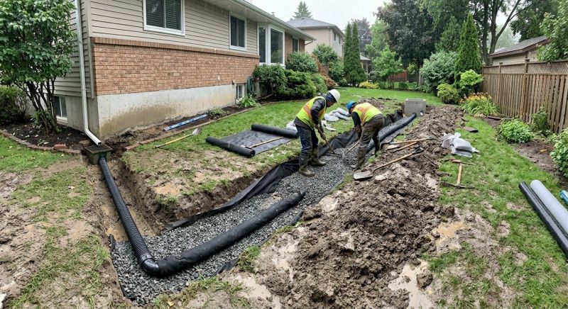 Water Drainage Installation in Birmingham, AL