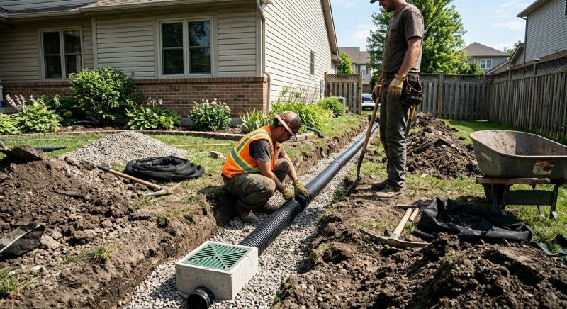 Yard Drain Installation in Birmingham, AL