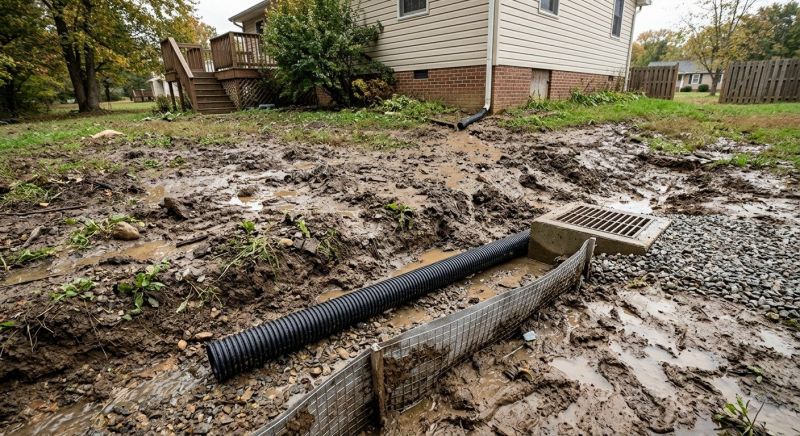 Yard Drain Installation in Birmingham, AL